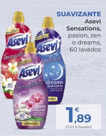SPAR SUAVIZANTE Asevi Sensations oferta