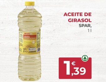 SPAR ACEITE DE GIRASOL SPAR, 1L oferta