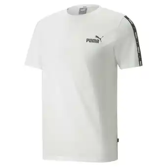 Decathlon Camiseta hombre puma essentials+ tape blanco oferta