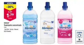 ALDI Mimosin Suavizante Concentrado 1,33 L oferta