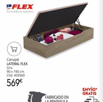 Conforama Canapé LATERAL FLEX Gris oferta