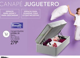 Conforama Canapé Abatible LATERAL 3D Blanco oferta