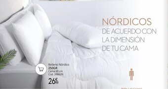 Conforama Relleno Nórdico 250GR oferta