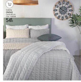 Conforama Colcha ONDAS Cama 90cm. Cód. 104508 oferta