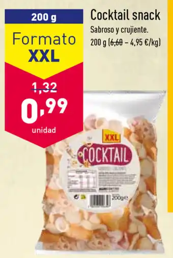 ALDI Cocltail snack 200g oferta