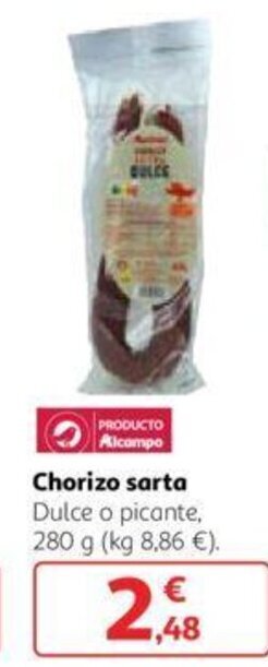 Alcampo Chorizo sarta oferta