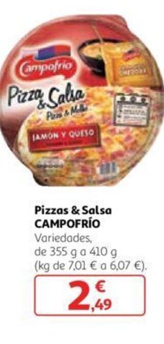 Alcampo Pizzas & Salsa CAMPOFRÍO oferta