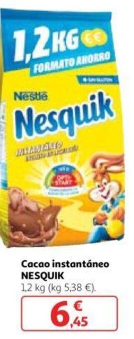 Alcampo Cacao instantáneo NESQUIK oferta
