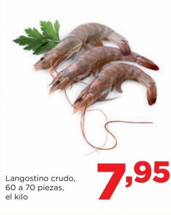 Alimerka Langostino crudo, 60 a 70 piezas, el kilo oferta