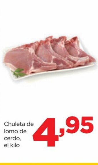 Alimerka Chuleta de lomo de cerdo, el kilo oferta