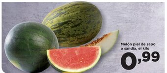 Alimerka Melón piel de sapo o sandía, el kilo oferta