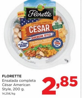 Alimerka FLORETTE Ensalada completa César American Style, 200 g. oferta