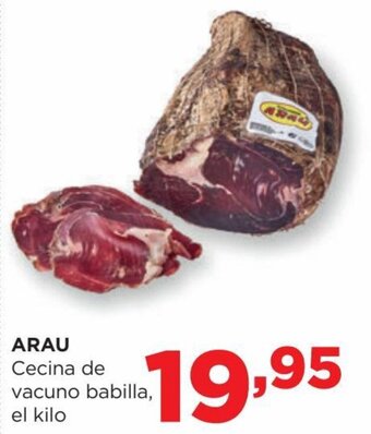 Alimerka ARAU Cecina de vacuno babilla, el kilo oferta