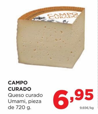 Alimerka CAMPO CURADO Queso curado Umami, pieza de 720 g. oferta