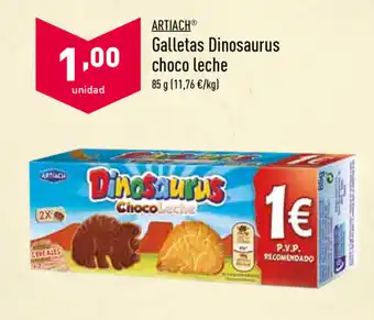 ALDI Artiach Galletas Dinosaurus choco leche 85g oferta