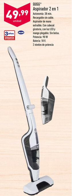 ALDI Quigg Aspirador 2 en 1 oferta