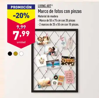 ALDI Living Art Marco de fotos con pinzas oferta