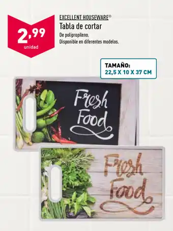 ALDI Excellent Houseware Tabla de cortar oferta