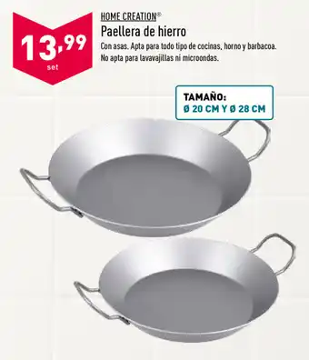 ALDI Home Creation Paellera de hierro oferta