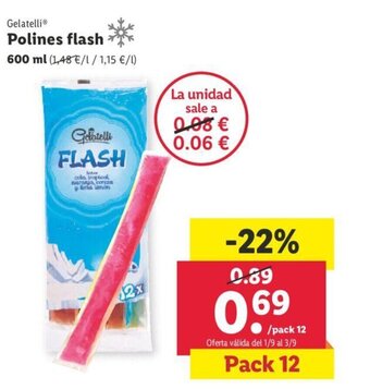 Lidl Gelatelli Polines flash oferta