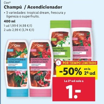 Lidl Cien® Champú / Acondicionador oferta