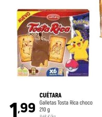 Coviran CUÉTARA Galletas Tosta Rica choco oferta