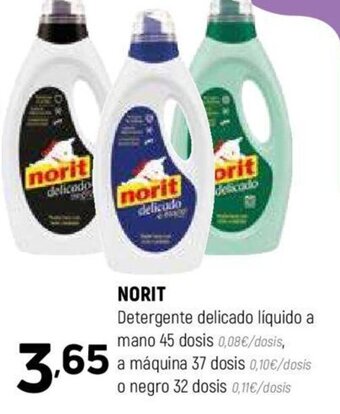 Coviran NORIT Detergente delicado líquido a mano 45 dosis oferta
