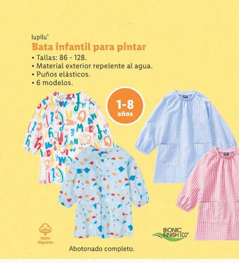 Lidl lupilu Bata infantil para pintar oferta