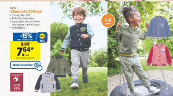 Lidl lupilu Chaqueta College oferta