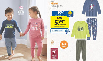 Lidl lupilu' Pijama oferta