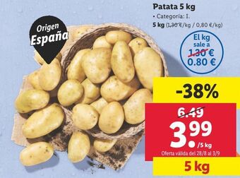 Lidl Patatas oferta