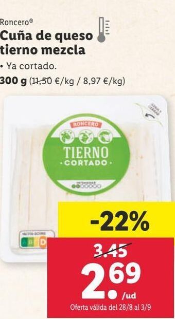 Lidl Queso roncero oferta