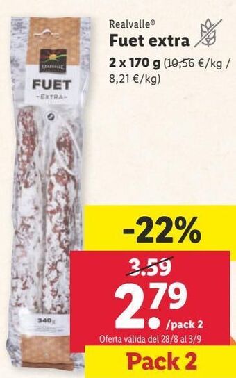 Lidl Fuet realvalle oferta