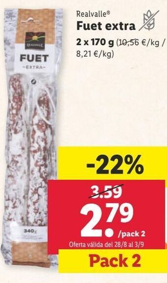 Lidl Fuet realvalle oferta