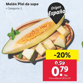 Lidl Melón Piel de sapo oferta