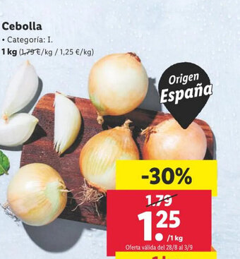 Lidl Cebolla oferta