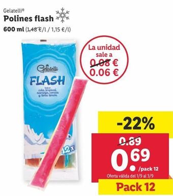 Lidl Helados gelatelli oferta