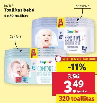Lidl Toallitas lupilu oferta
