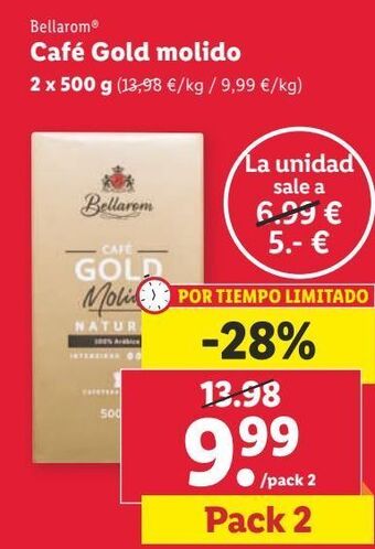Lidl Café molido bellarom oferta