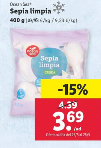 Lidl Ocean Sea Sepia limpia oferta