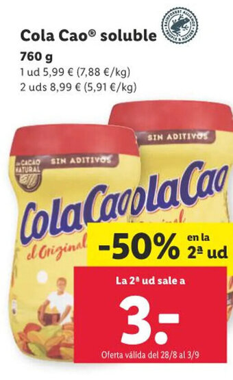 Lidl Cola Cao® soluble oferta