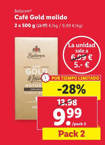 Lidl Bellarom Café Gold molido oferta