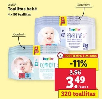 Lidl Lupilu Toallitas bebé oferta