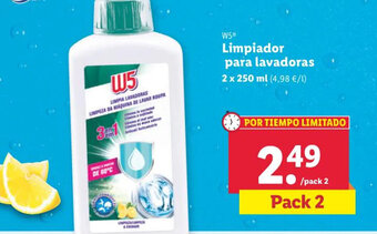 W5 Limpiador para lavadoras