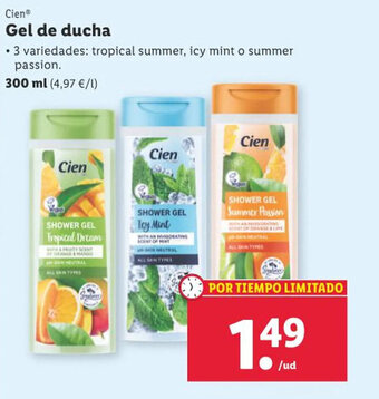 Lidl Cien® Gel de ducha oferta
