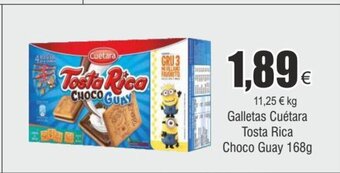 FROIZ Galletas Cuétara Tosta Rica Choco Guay 168g oferta
