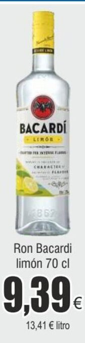FROIZ Ron Bacardi limón 70 cl oferta
