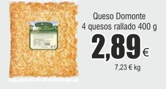 FROIZ Queso Domonte 4 quesos rallado 400 g oferta