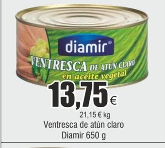 FROIZ Ventresca de atún claro Diamir 650 g oferta