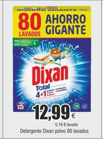 FROIZ Detergente Dixan polvo 80 lavados oferta